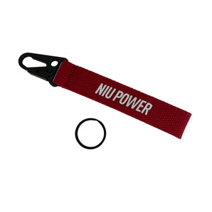 NIU Red Carabiner Key Fob