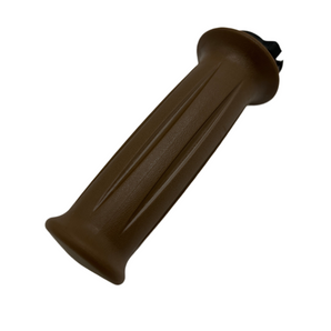 GRIP - BROWN, RIGHT HANDLEBAR, TWIST THROTTLE (KICK)