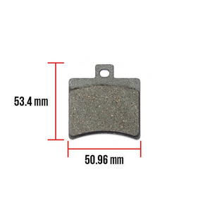 Brake Pads (50.96 x 53.4 x 9.5mm) ; Aprilia, Genuine