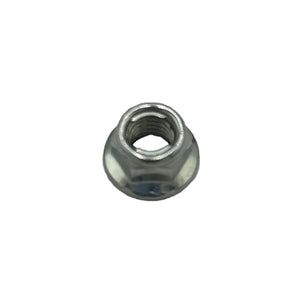 NUT - M8, HEXAGON FLANGE, WHITE ZINC