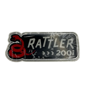 DECAL - RATTLER 200i NAME BADGE WITH LOGO