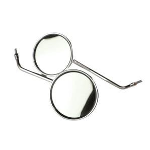 BACK MIRROR SET, BUDDY SHORT (CHROME)