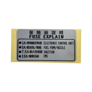 FUSE EXPLAIN STICKER (BLUR 220)